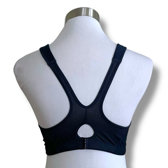 Nike 38D Sports Bra Navy Blue Wire Free Racerback Dri-Fit Gym Workout Athletic - Picture 5 of 8